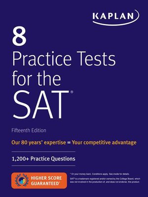 cover image of 8 Practice Tests for the SAT